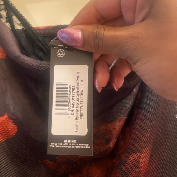 Pretty little thing floral lace cup maxi US 6 NWT - Picture 5 of 6